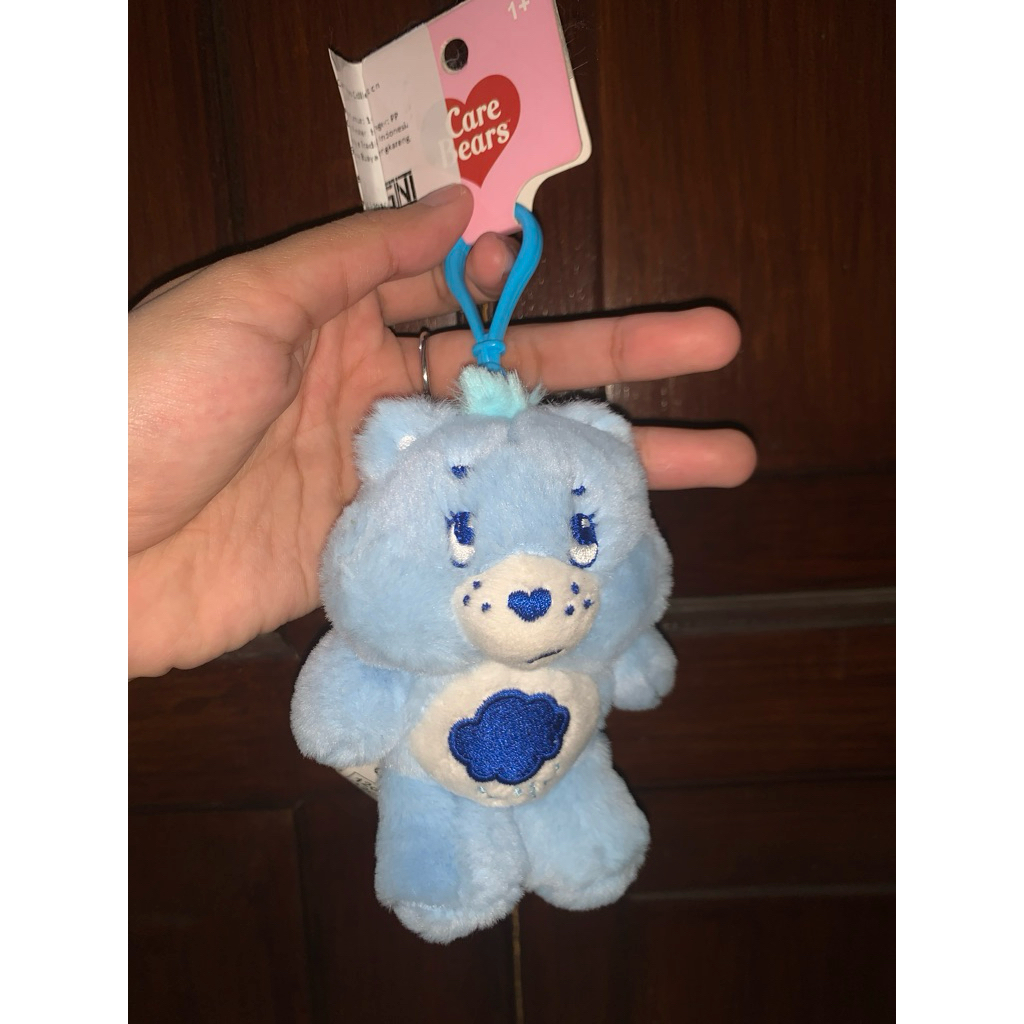 care bears grumpy miniso keychain gantungan kunci bag charm