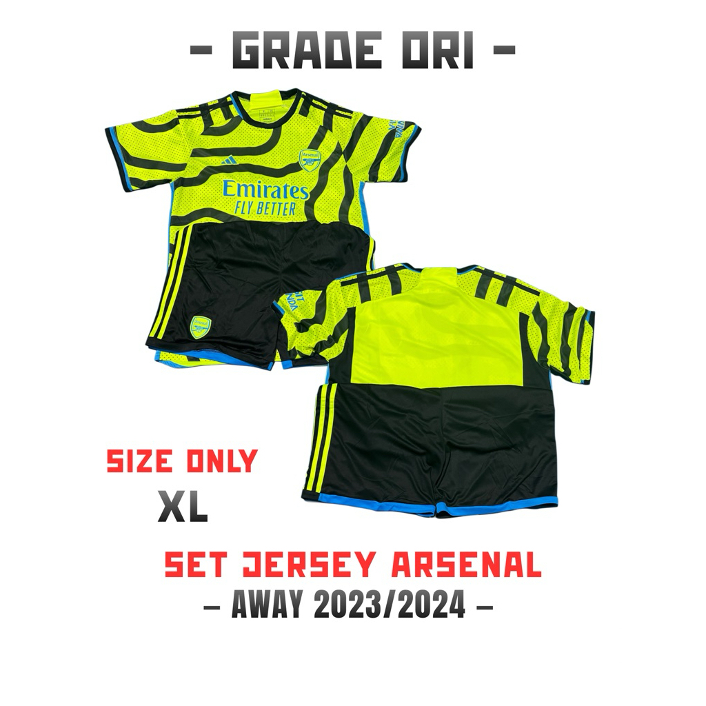 GRADE ORI SET JERSEY ARSENAL AWAY 2023/2024