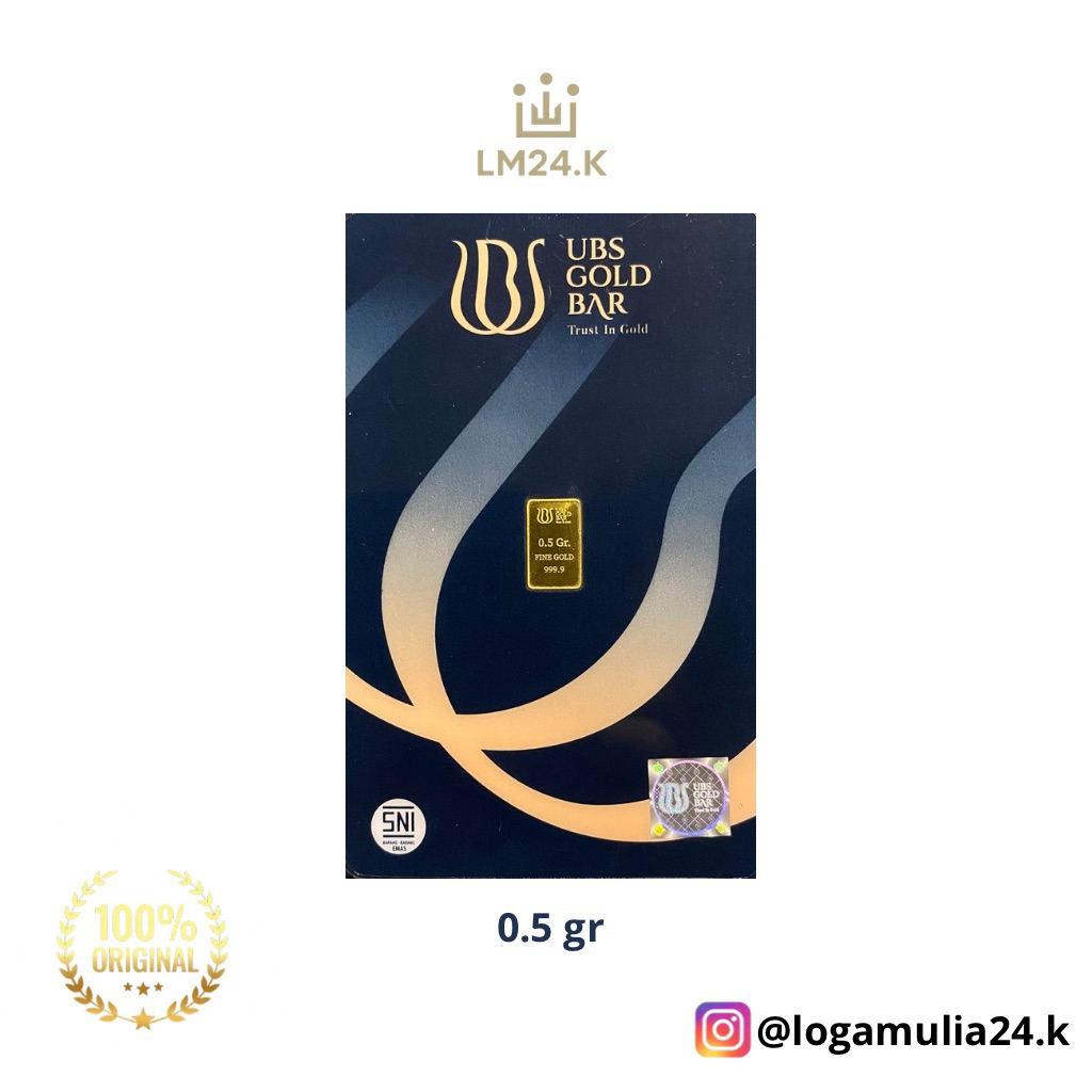 Emas UBS 0,5 gram Logam Mulia (Asuransi pengiriman)