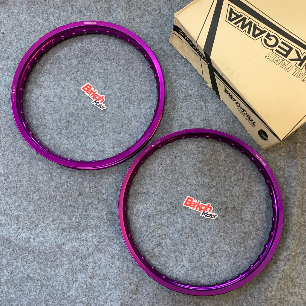 Velg Takegawa Jari Jari Ring 17 140 - 160 Ungu / Purple Sepasang 1 Pasang