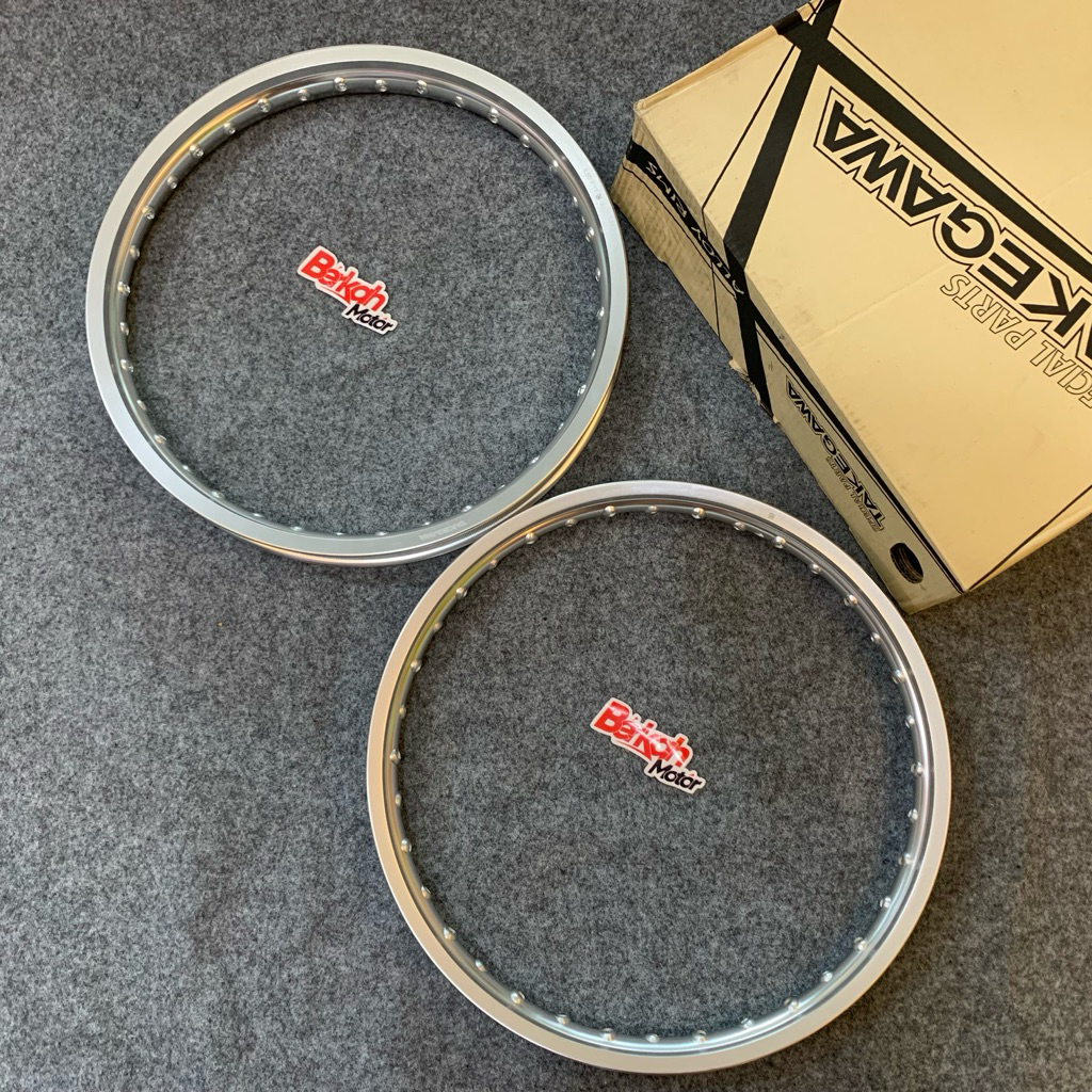 Velg Takegawa Jari Jari Ring 17 140 - 160 Silver Sepasang 1 Pasang