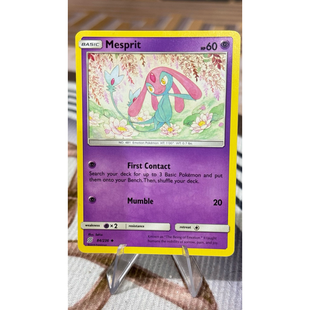 kartu pokemon original common Mesprit 84/236