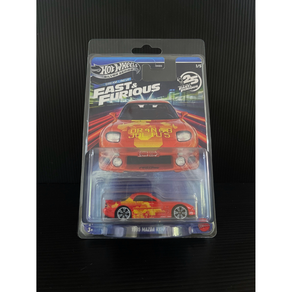 HOT WHEELS CUSTOM FAST AND FURIOUS MAZDA RX-7 FAST TUNER JULIUS