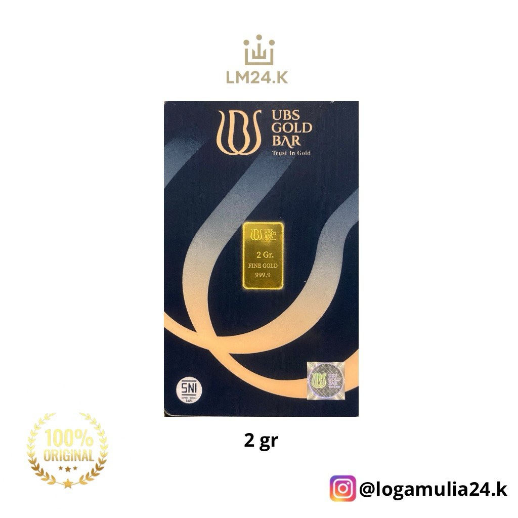 Emas UBS 2 gram Logam Mulia (Asuransi pengiriman)