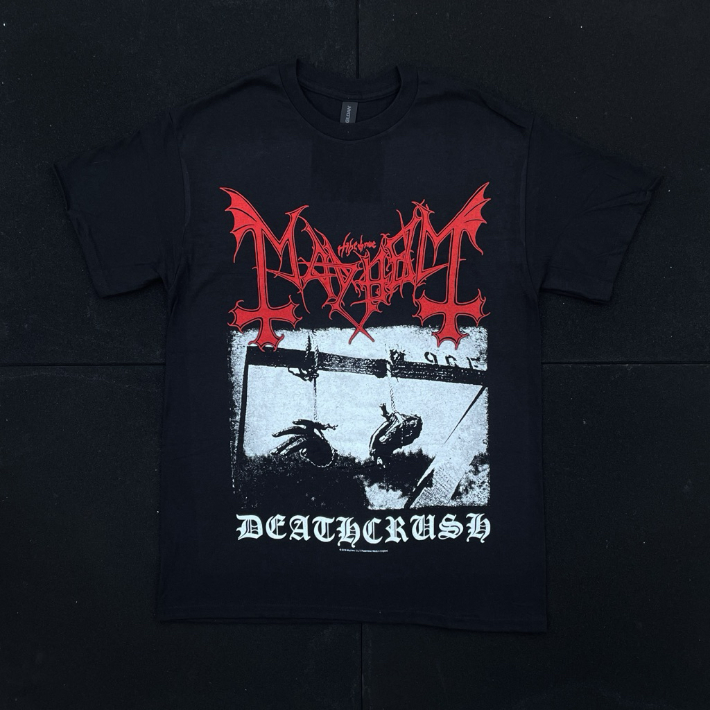 Tshirt Band Pria Wanita Mayhem - Death Crush Original Official