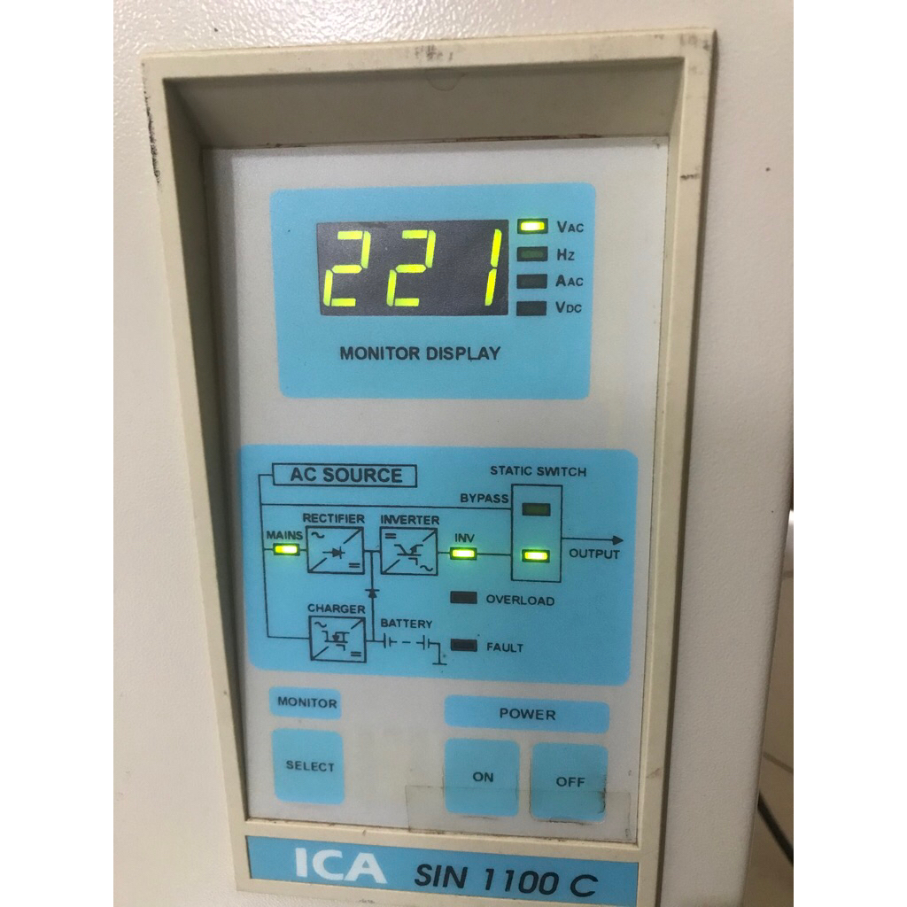 UPS ONLINE ICA SIN1100C 1600VA SINEWAVE