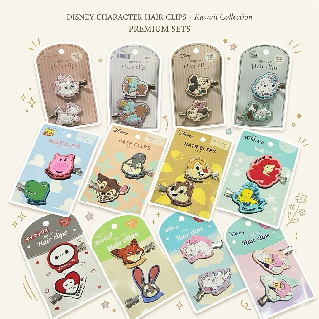 DISNEY HAIR CLIP ORIGINAL JAPAN