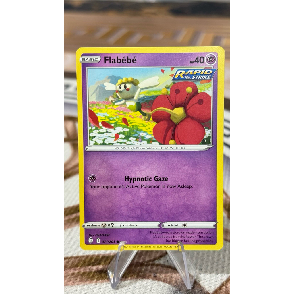 kartu pokemon original common Flabebe 071/203