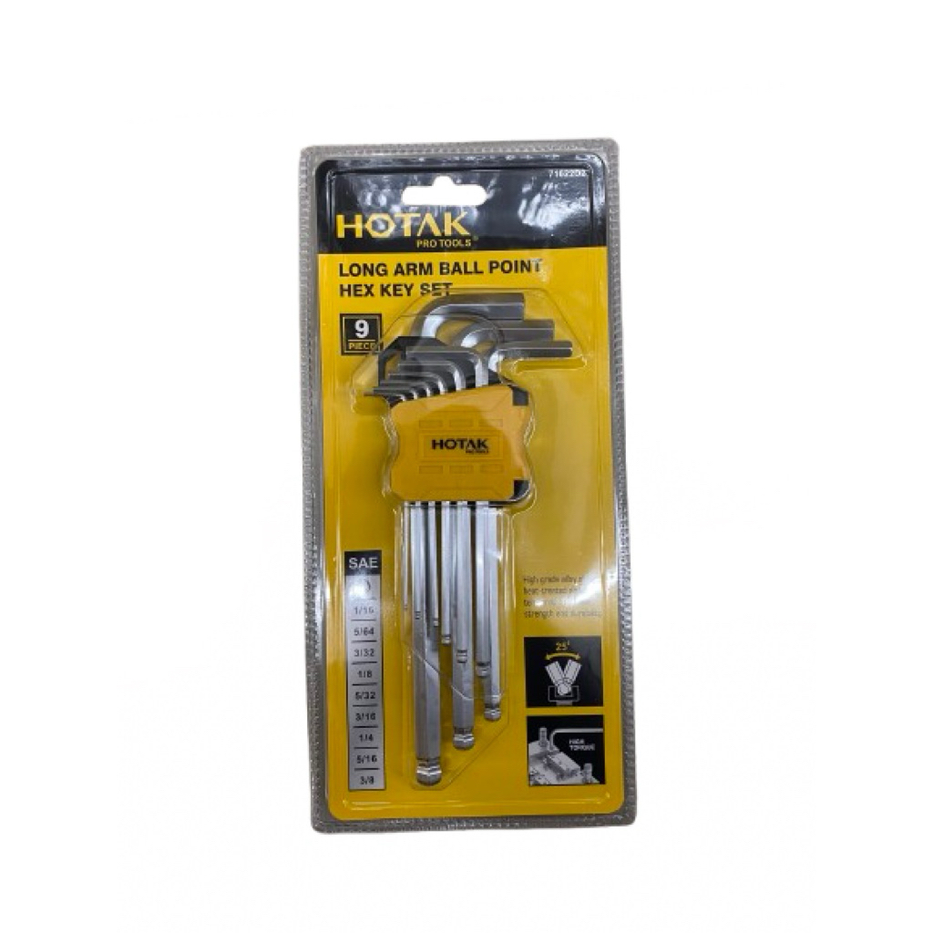 HOTAK - LONG ARM HEX KEY SET KUNCI L UKURAN LENGKAP - KHUSUS BATAM