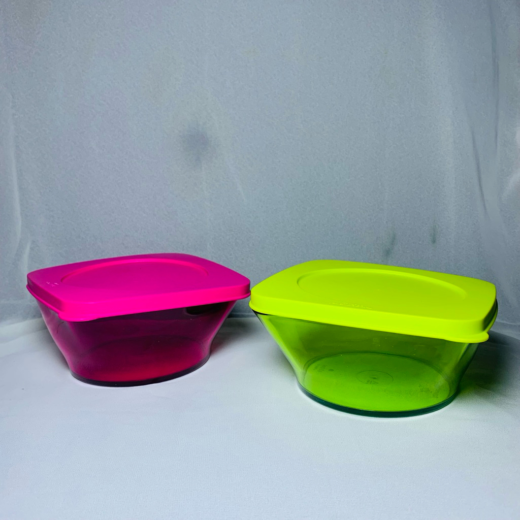 Tupperware Clear Soup Watercolor Bowl
