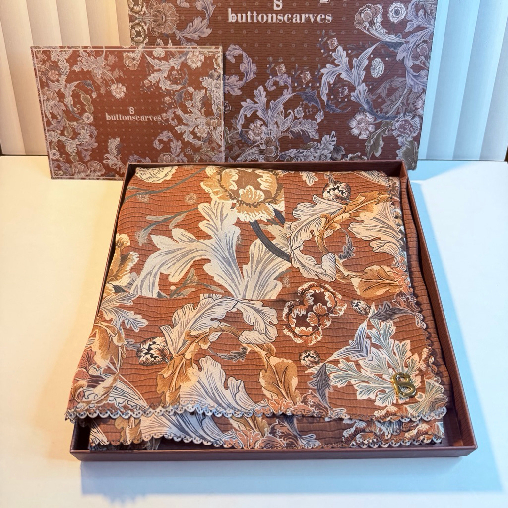 buttonscarves royale mermaid scarf preloved