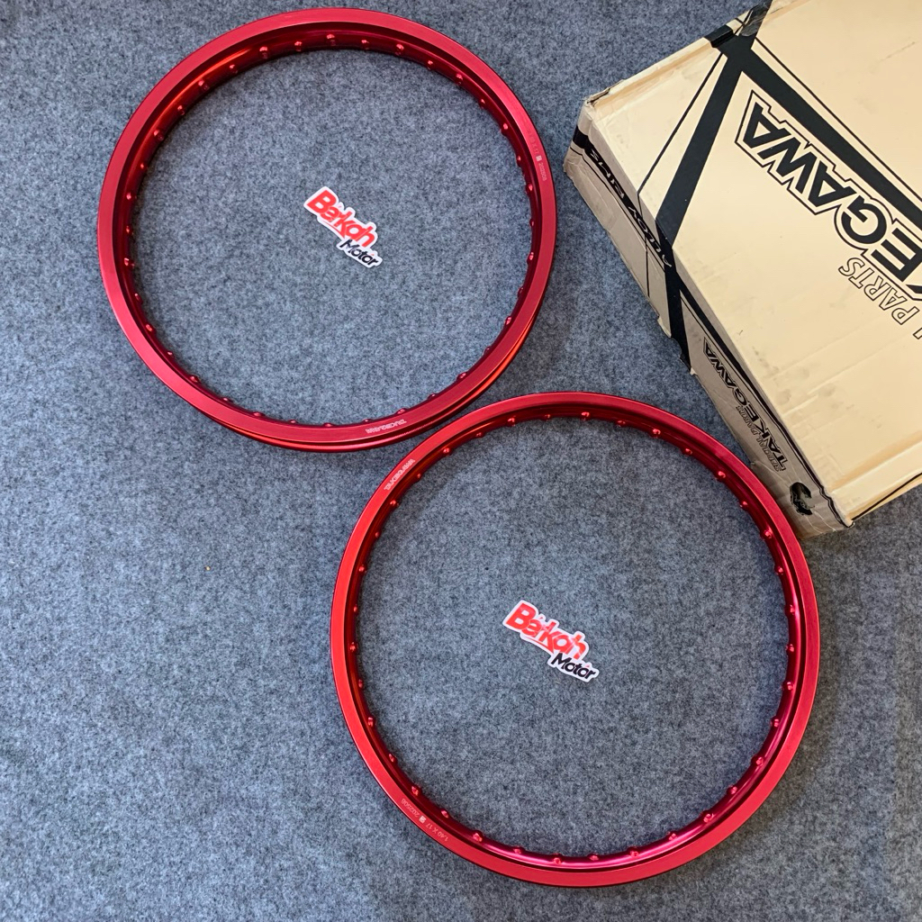 Velg Takegawa Jari Jari Ring 17 140 - 160 Merah / Red Sepasang 1 Pasang