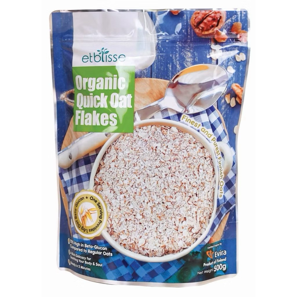 Etblisse Organic Quick Oat Flakes / Jumbo Oats (500g)