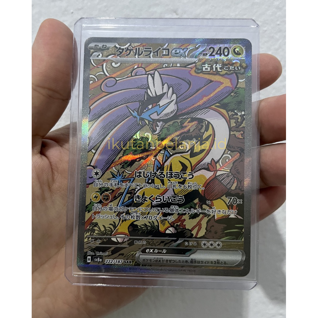 Kartu Pokemon Raging Bolt EX SAR 222/187 JP