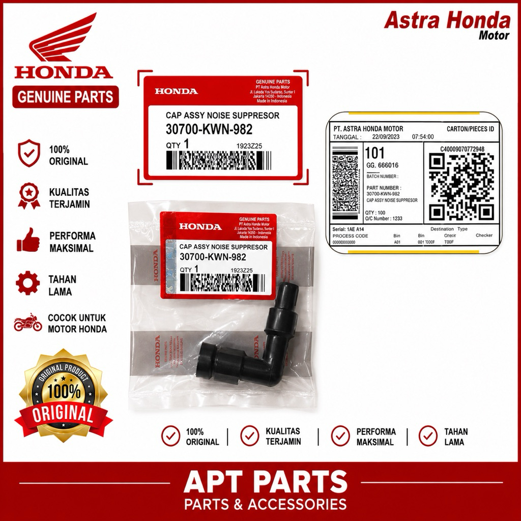 Tutup busi / kepala busi Honda VARIO 125 ESP,Vario 150 esp original