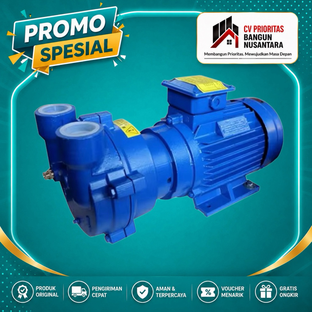 Pompa Liquid Ring Vacuum Pump Kenflo CDF 2202 4Kw 5,5HP 380V Liquid Vacum Pump