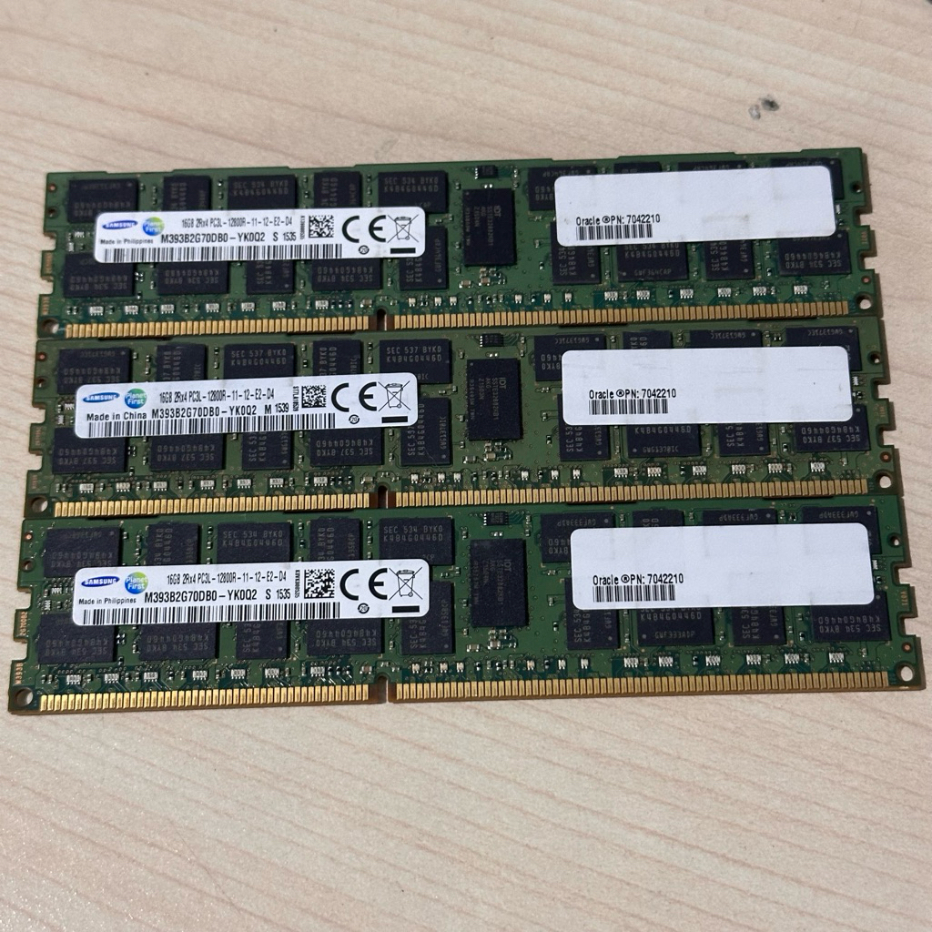 RAM  SERVER 16 GB PC3L DDR 3 12800R