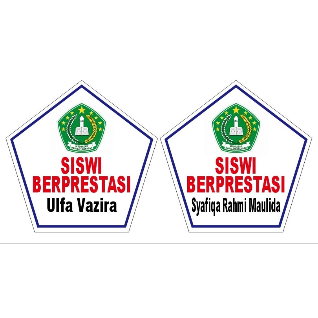 stiker medali untuk medali plastik