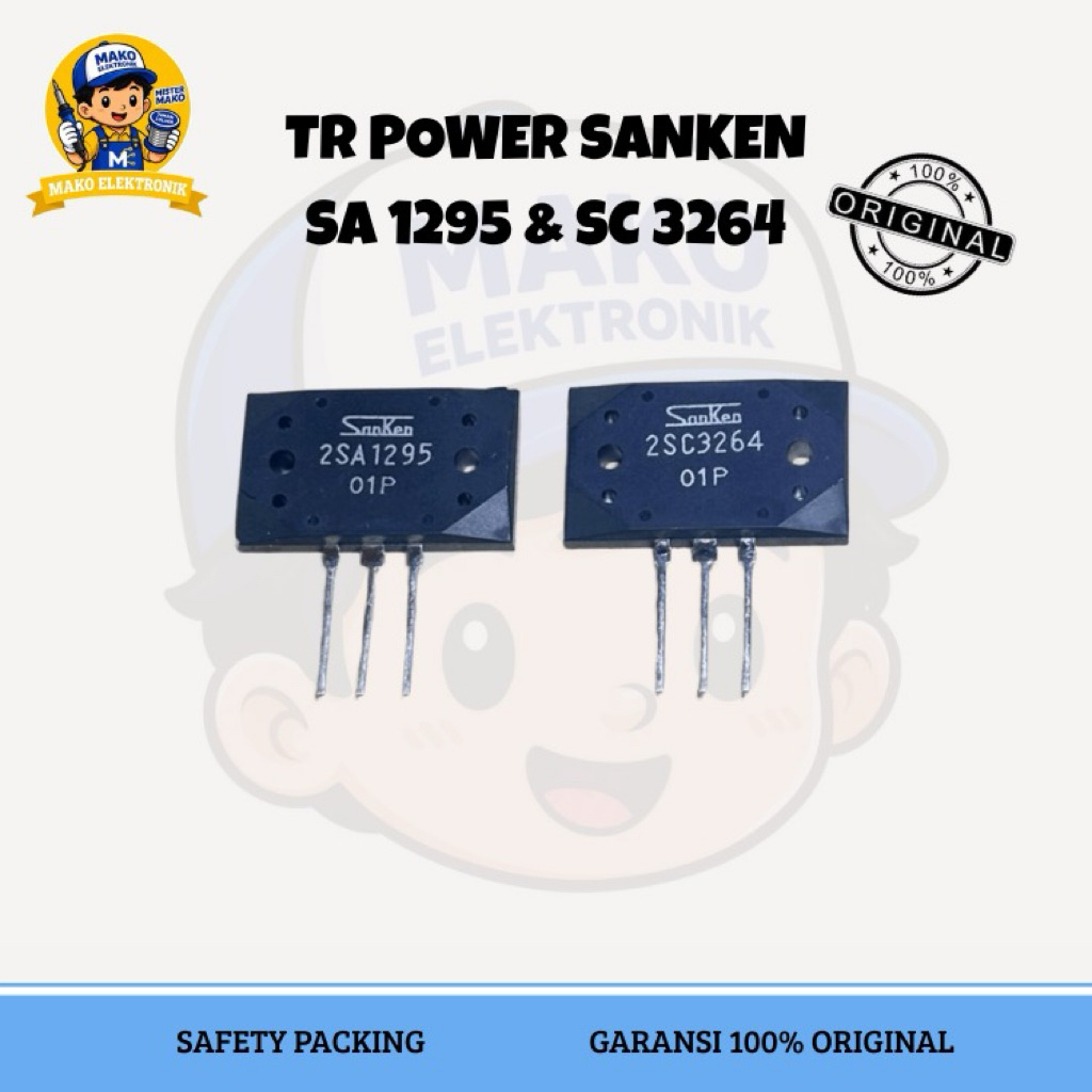 TR POWER SANKEN SA 1295 & SC 3264 SUPER ASLI ORIGINAL SET