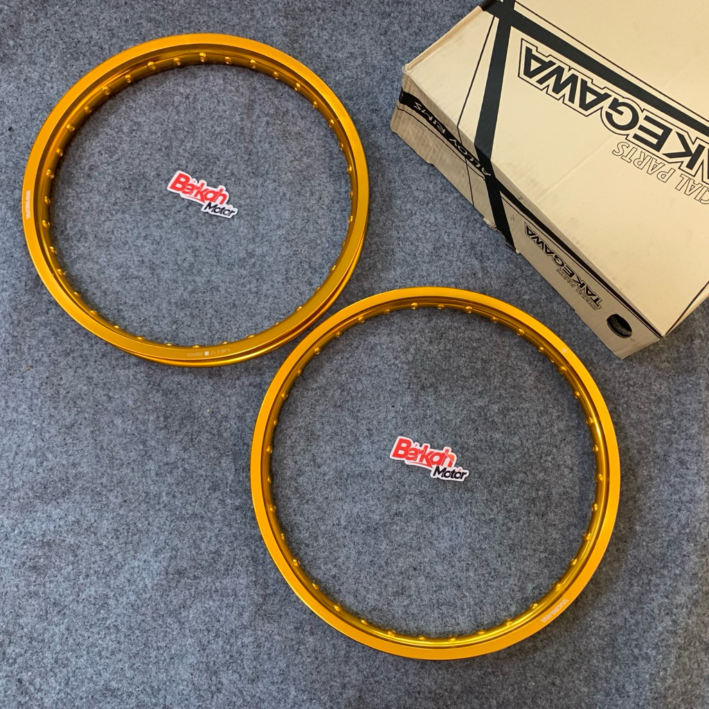 Velg Takegawa Jari Jari Ring 17 140 - 160 Emas / Gold Sepasang 1 Pasang