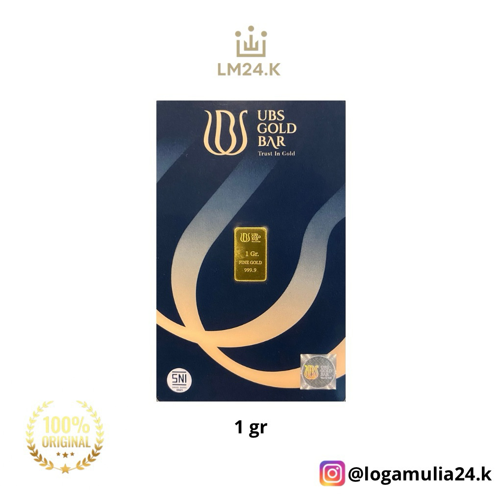 Emas UBS 1 gram Logam Mulia (Asuransi pengiriman)