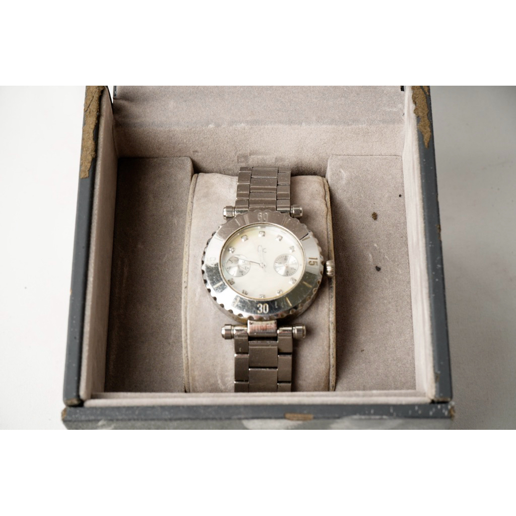 Guess Collection Original Ladies Watch Silver Stainless Steel Fullset GC Watch *100% Authentic*