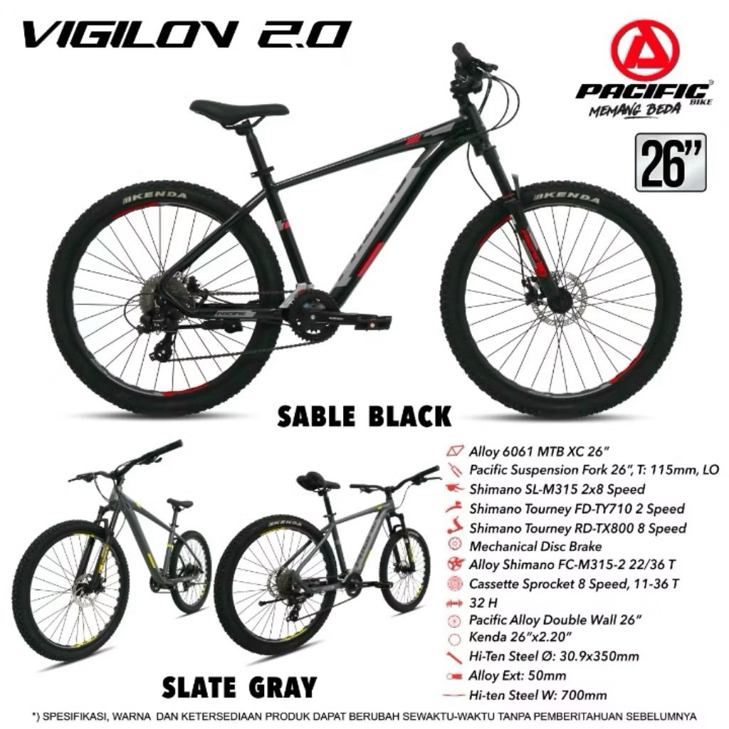 Sepeda Gunung MTB Pacific Vigilon 2.0