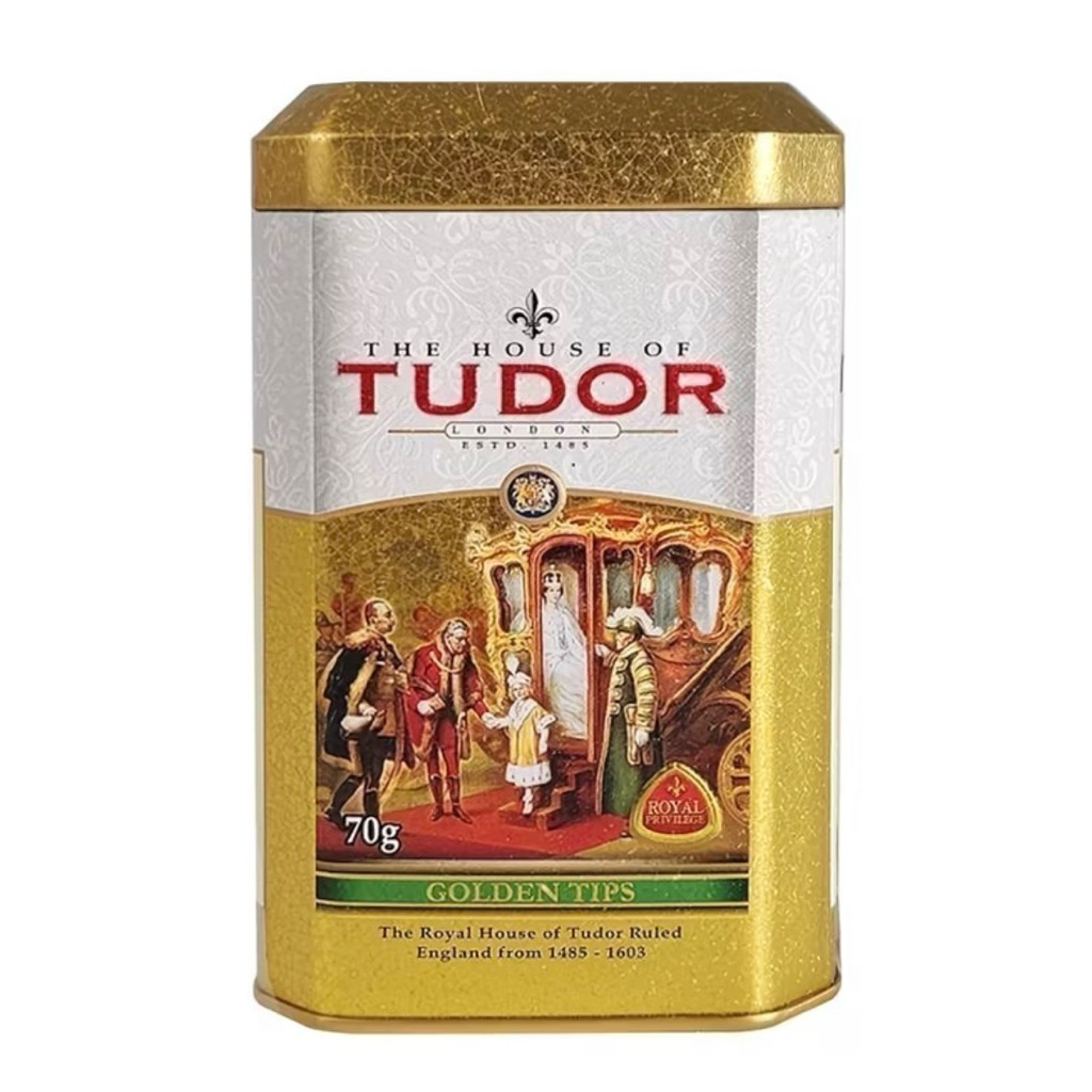 [PREMIUM QUALITY] Teh Premium Tudor London Golden Tips 70g - Kemewahan Teh Bangsawan Khas Inggris