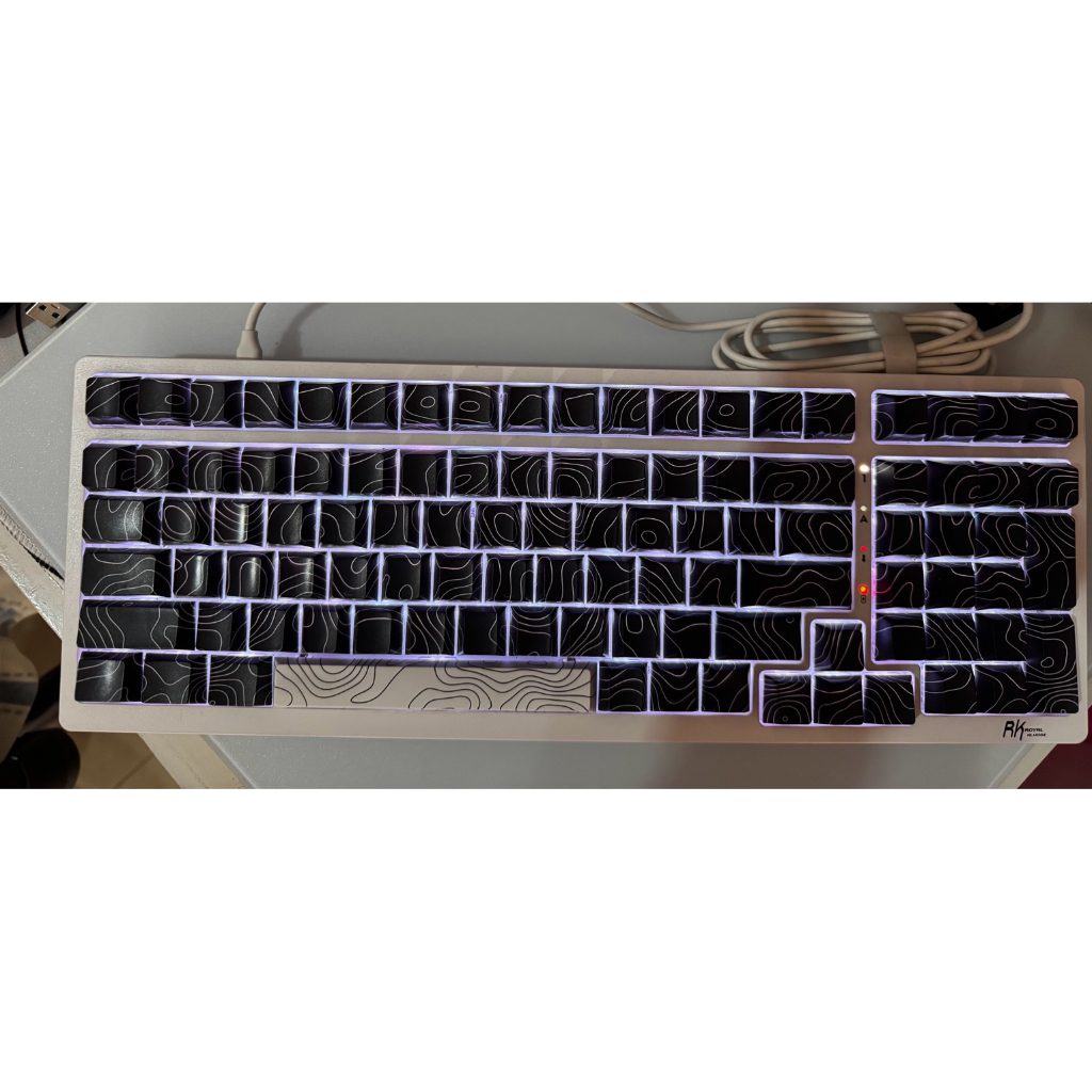 Royal Kludge RK98 / RK-98 Hotswap Mechanical Gaming Keyboard - Warna Putih / White Color
