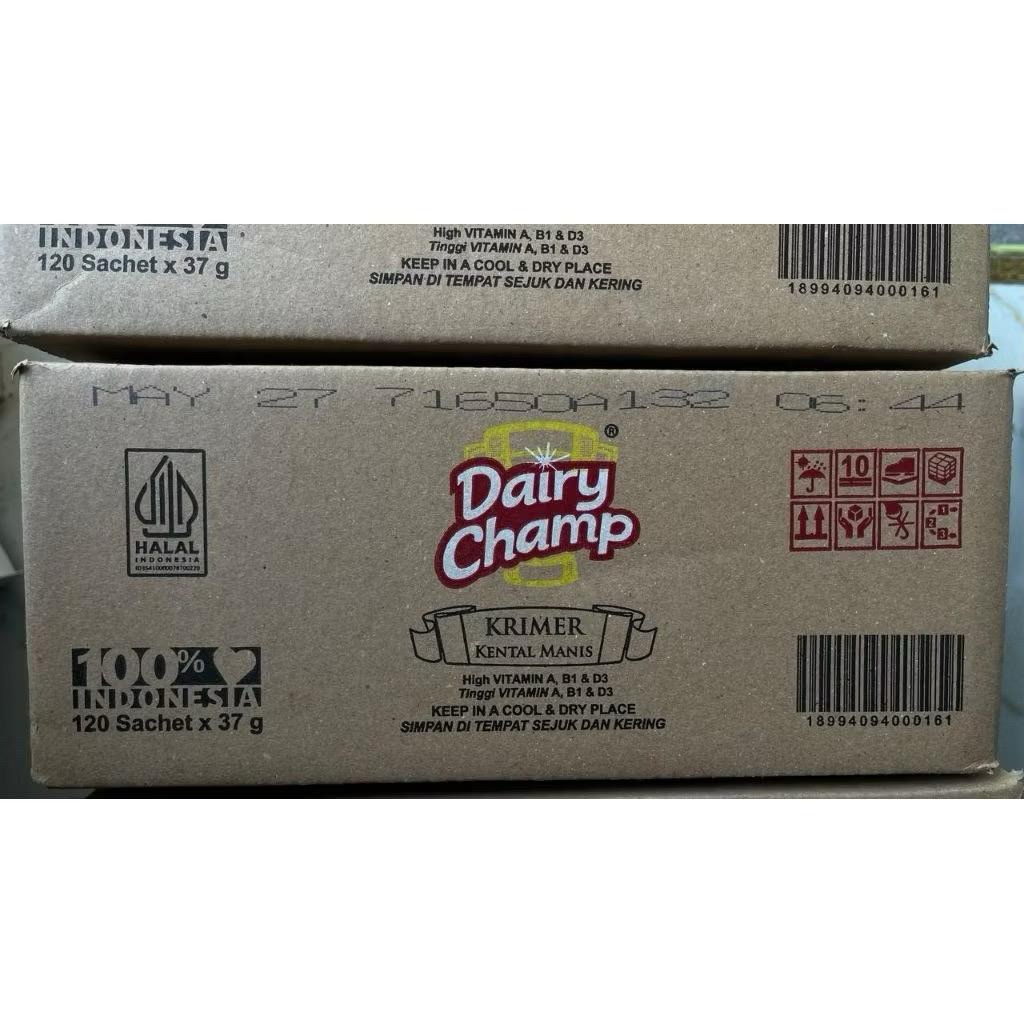 Susu Sachet Dairy Champ karton/ Susu sachet karton Murah