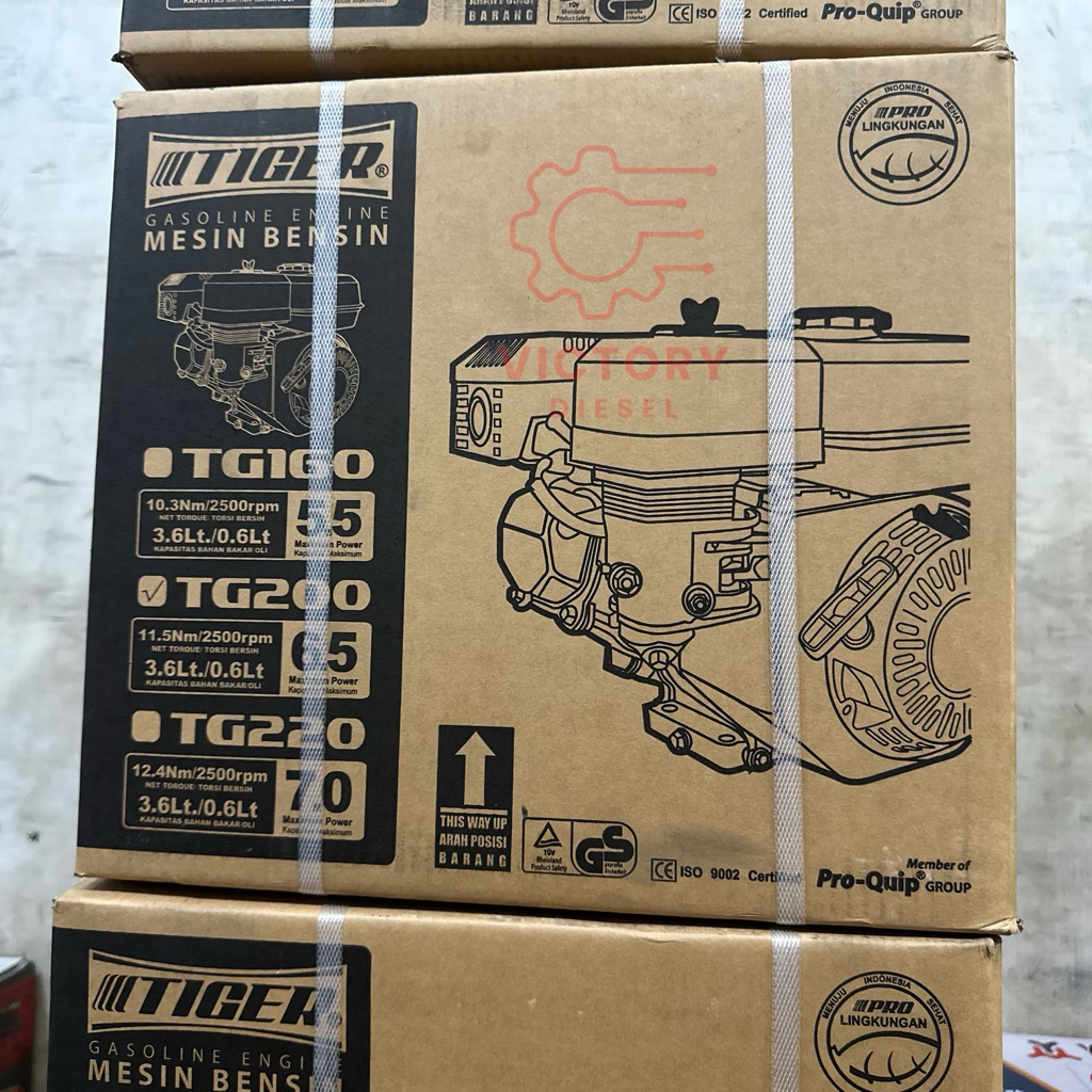 Mesin Bensin Tiger TG200 & TG220 Motor Penggerak Serbaguna
