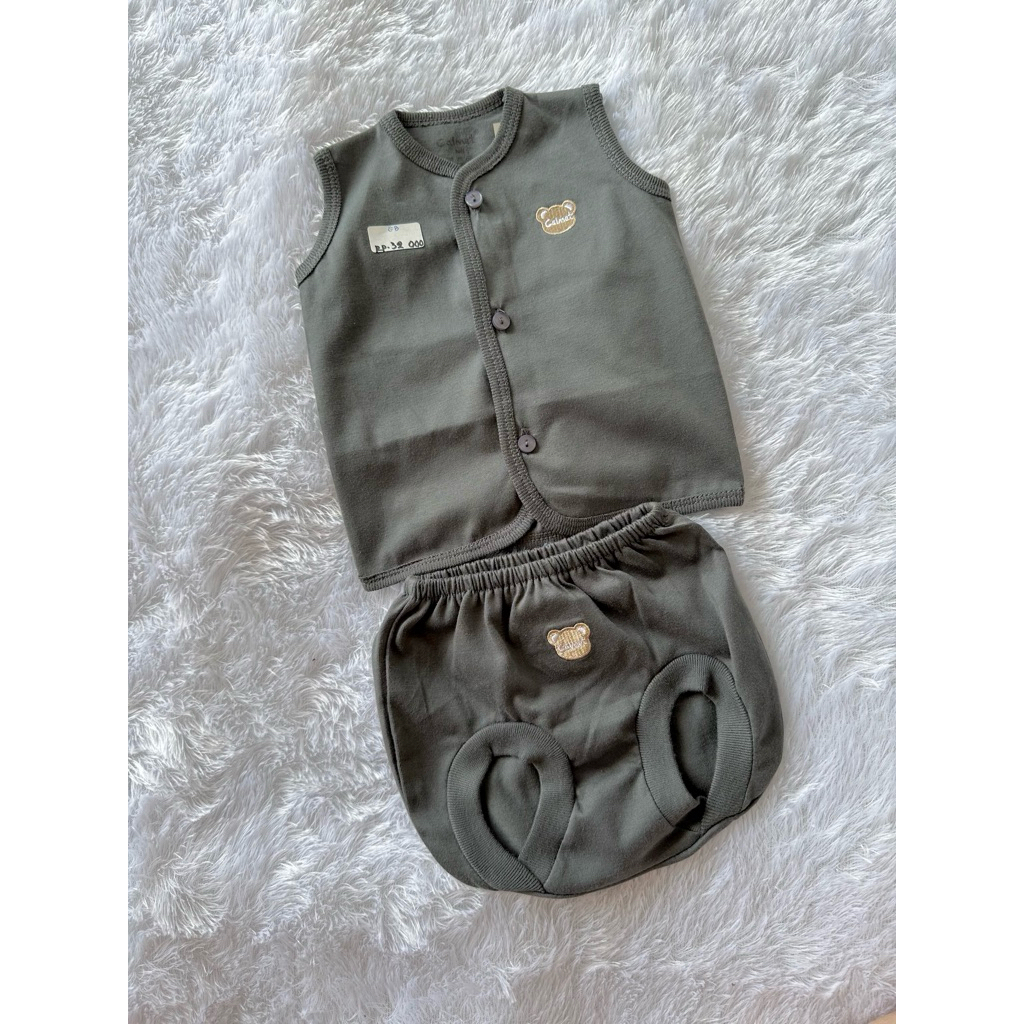 Baju Set 3pcs Newborn Calmet