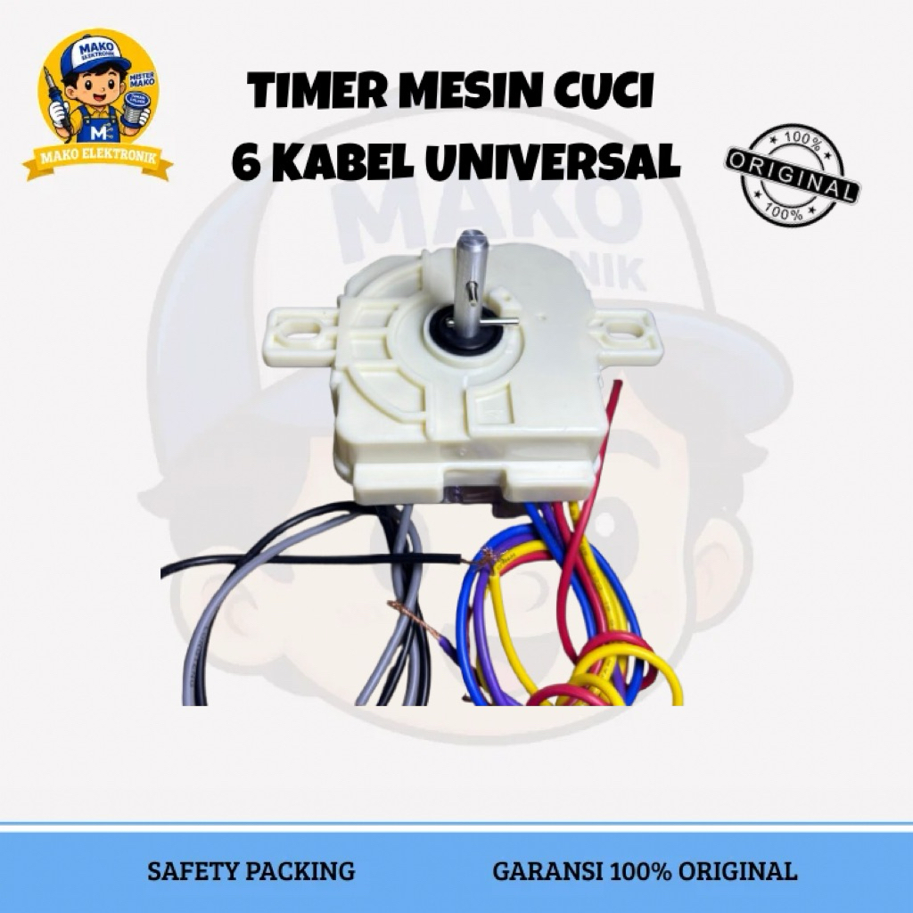 TIMER MESIN CUCI 6 KABEL SHARP POLYTRON UNIVERSAL TIMER PENCUCI WASH MESIN UMUM