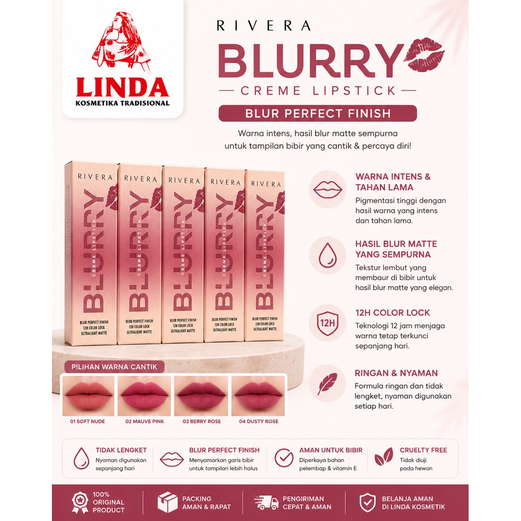 RIVERA BLURRY CREME LIPSTIK