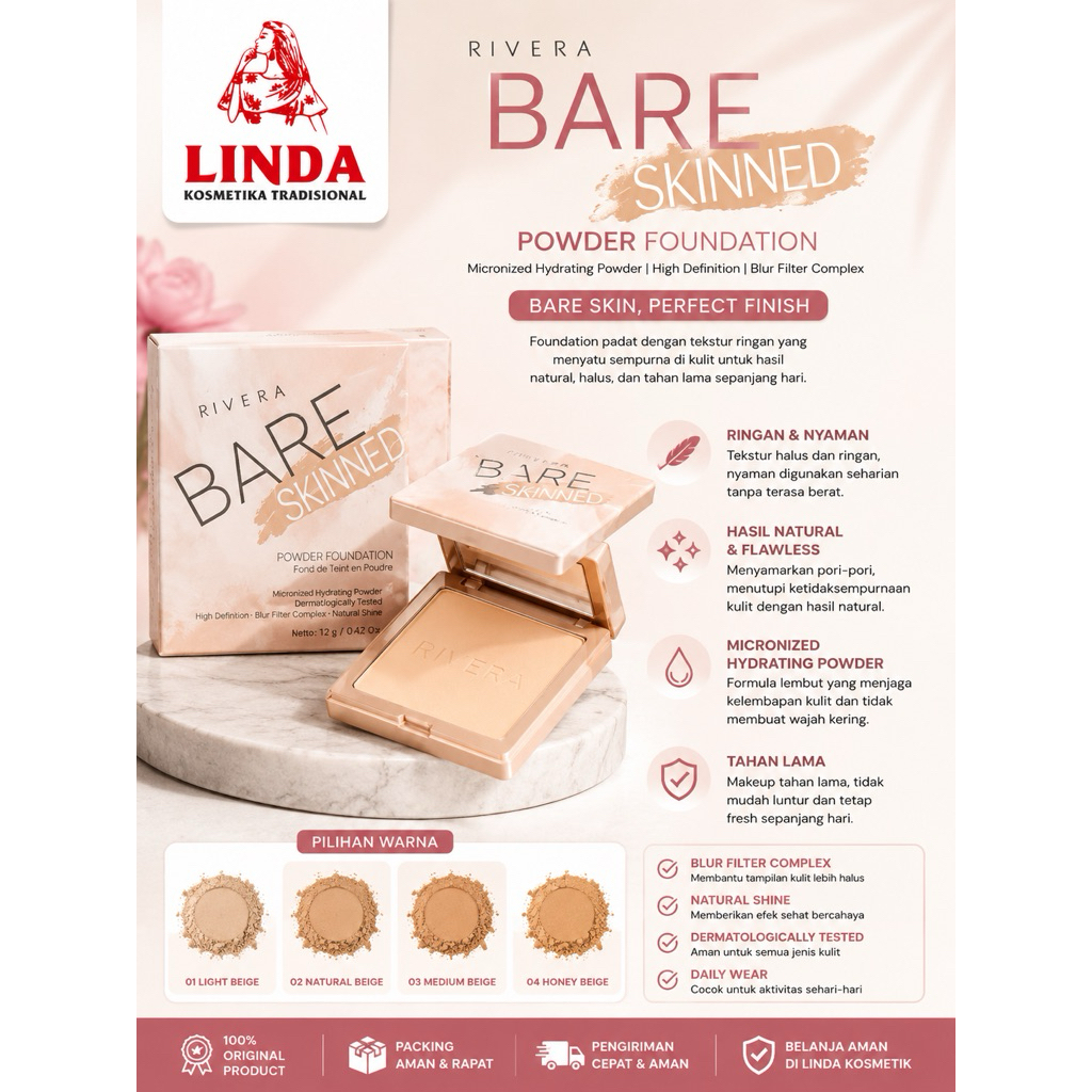 RIVERA BARE SKINNED POWDER FOUNDATION