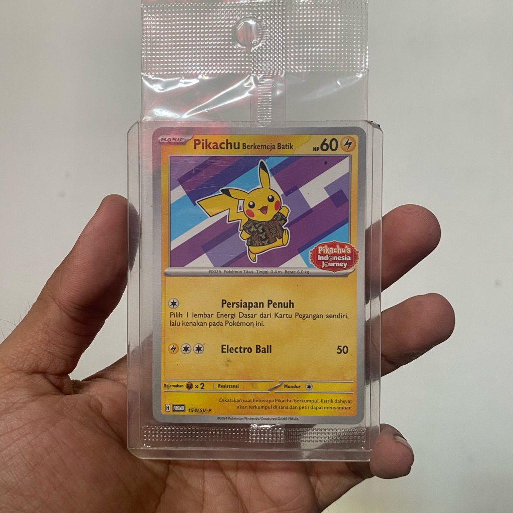 Kartu Pokemon Pikachu Batik Sealed