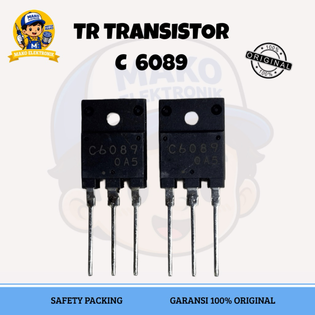 TR TRANSISTOR C 6089 C6089 ASLI ORIGINAL SC6089 KUALITAS BAGUS