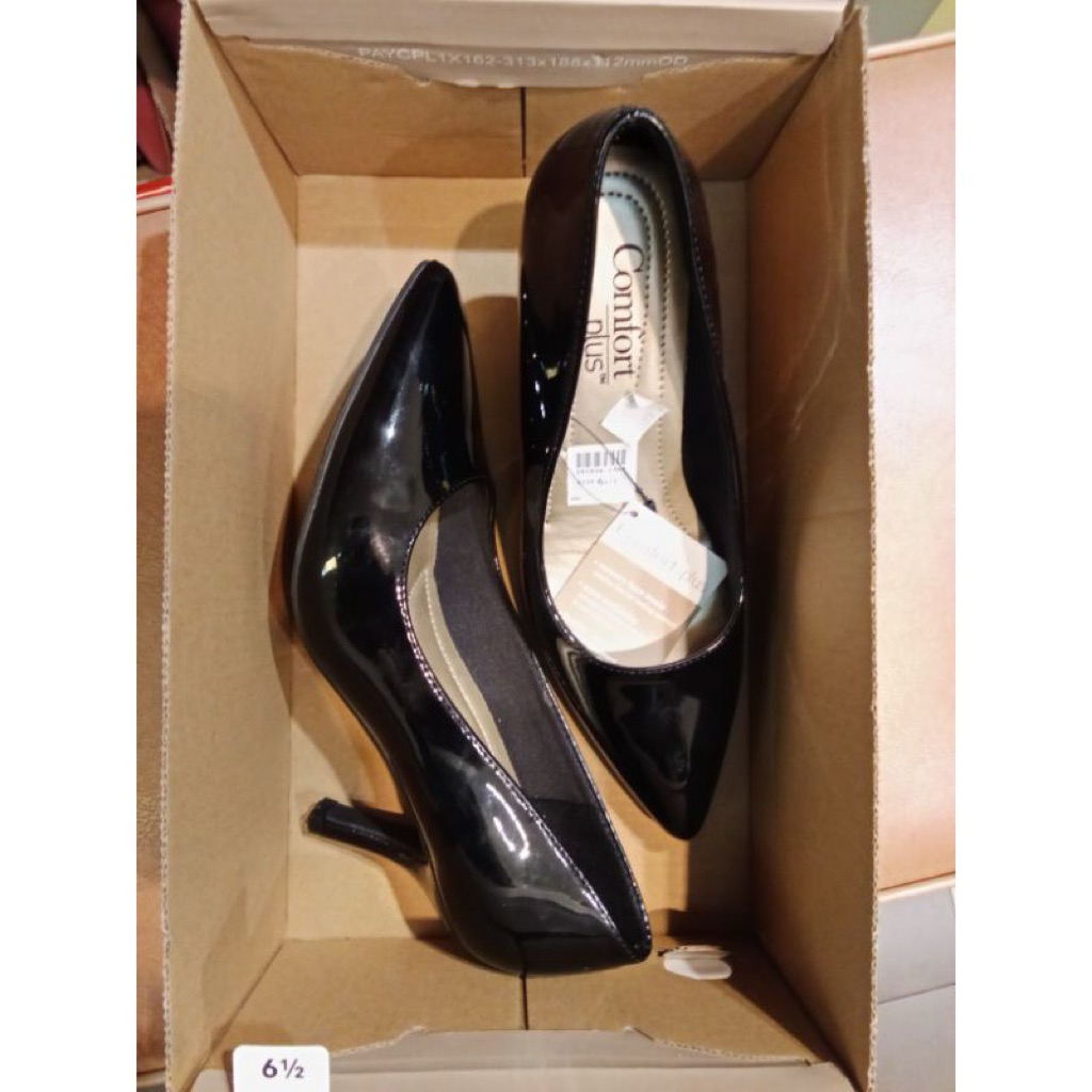 Comfort plus Janine heels sepatu kerja hitam original payless