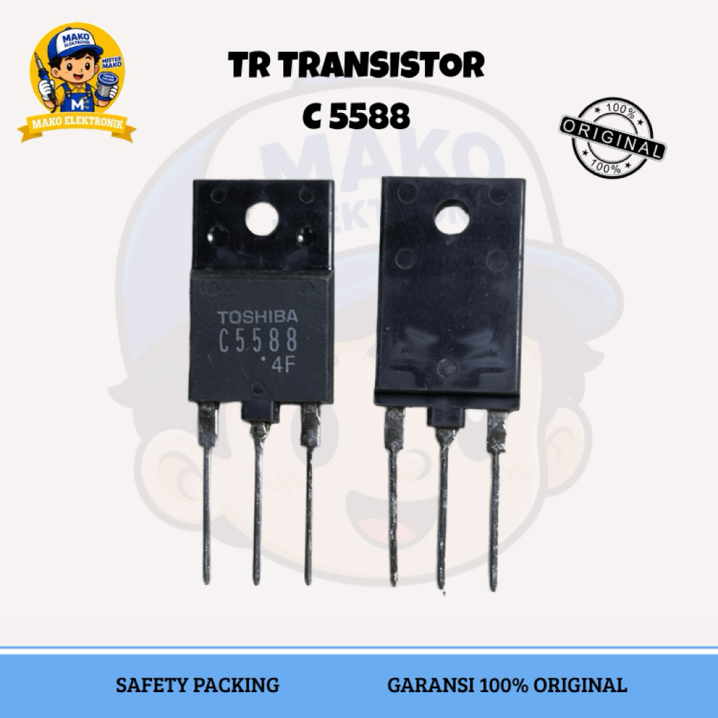 TR TRANSISTOR C 5586 C5586 ASLI ORIGNAL TOSHIBA SC 5586 KUALITAS BAGUS