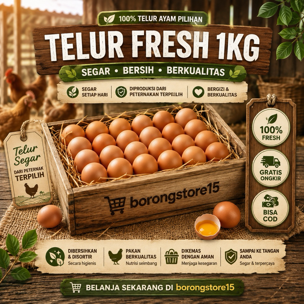Telur Ayam Lokal 1kg - Pelabuhanratu Sukabumi