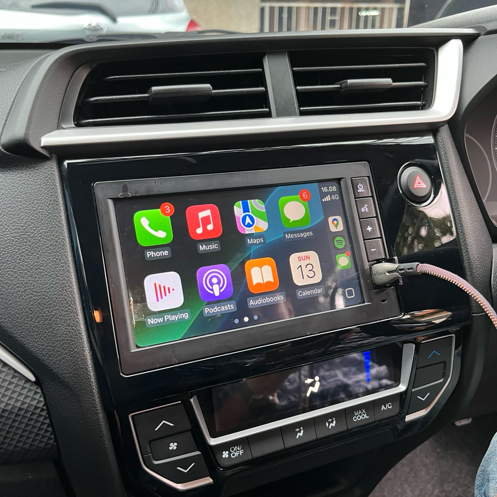 Head unit Honda Brio rs 2024 apple carplay android auto