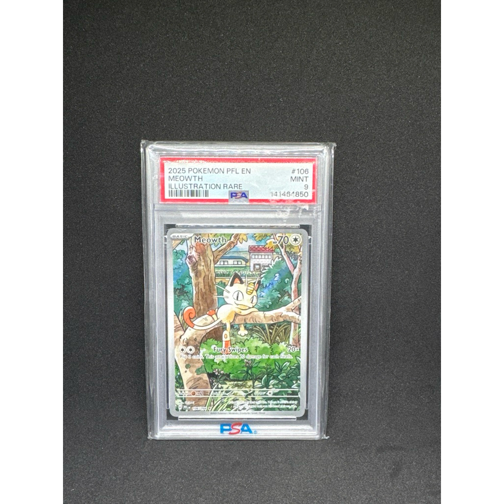 pokemon card meowth PSA 9