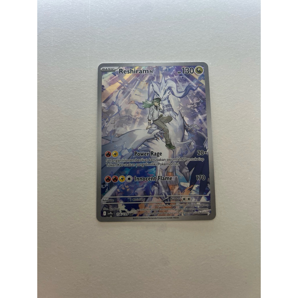 Pokemon N'Reshiram AR 156/139 - Kartu Pokemon Indonesia