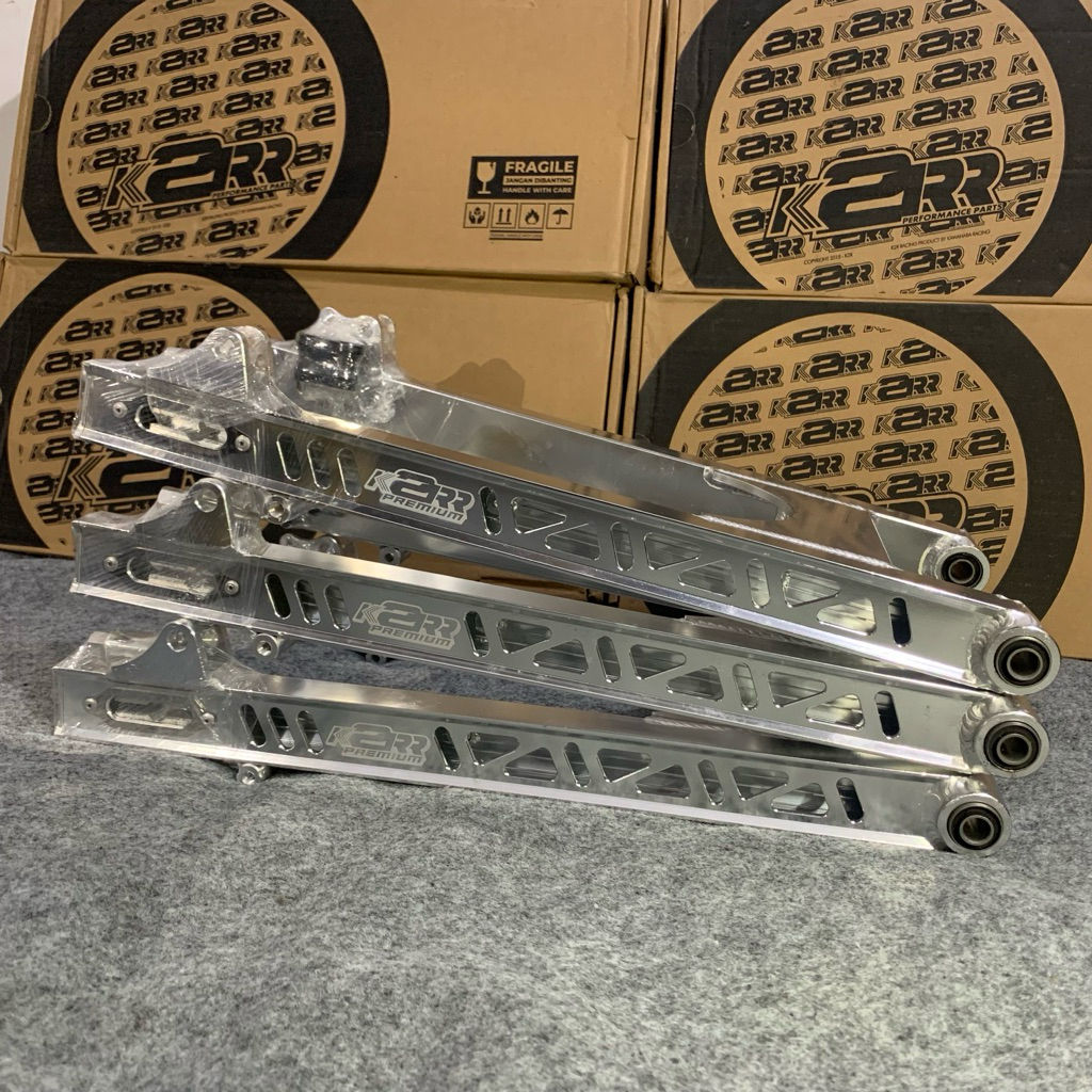 Swing Arm Kawahara K2R V2 Model Kotak Silver Coak Jupiter Swingarm Aluminium
