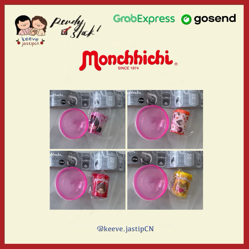 <READY STOCK> Sekiguchi Monchhichi Coin Holder Keychain Japan Gacha | Tempat Koin Gachapon