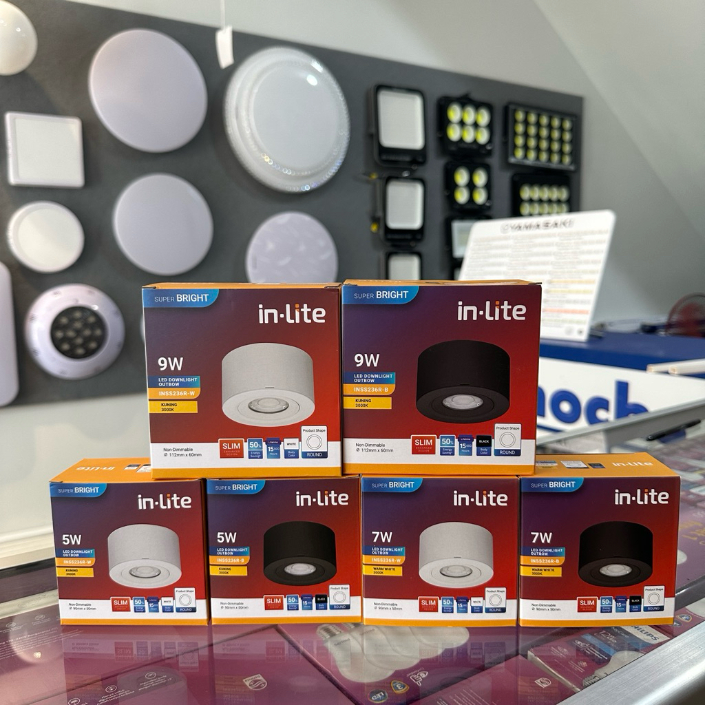 Inlite Downlight Outbow INSS236R (5W, 7W, 9W) / INSS236R Downlight Outbow Inlite