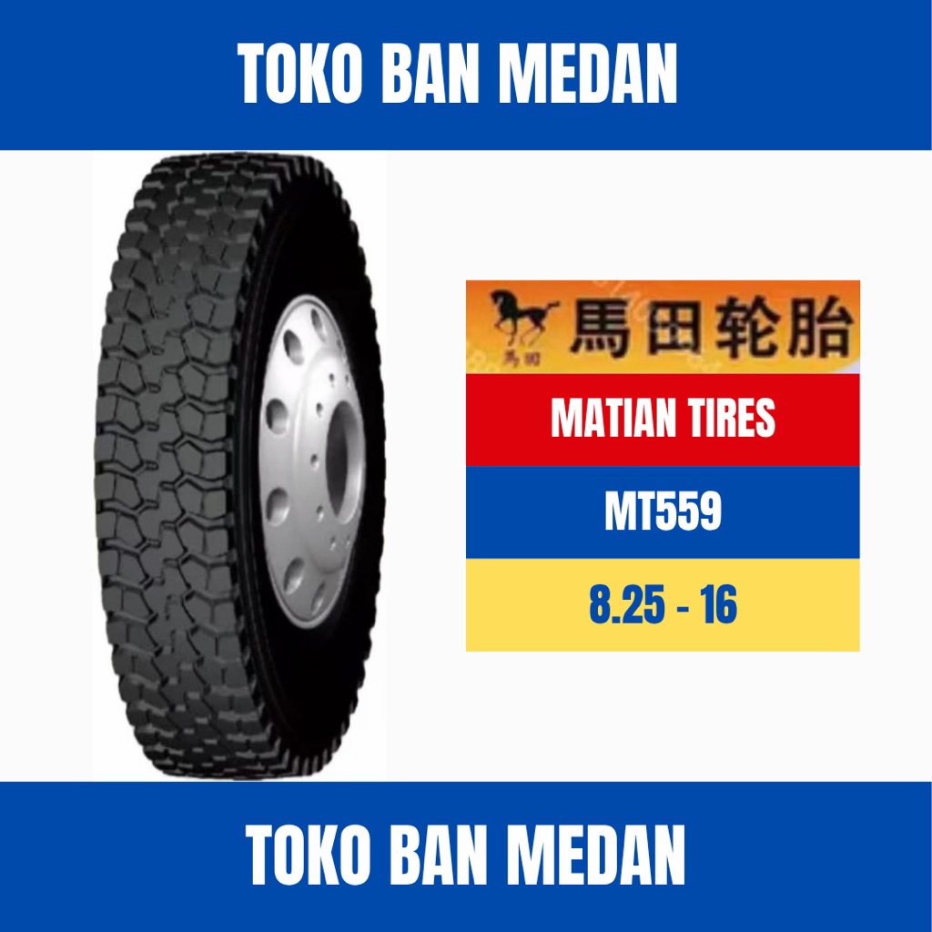BAN TRUK KAWAT MATIAN MT559 825 R16 16 ( KOMPLIT BAN DALAM DAN SELENDANG )