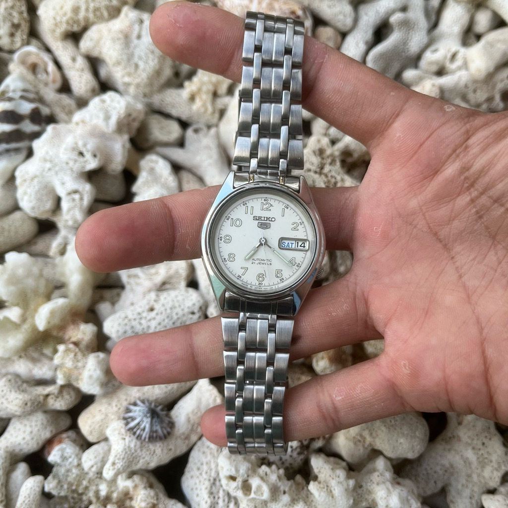 Seiko military white dial
