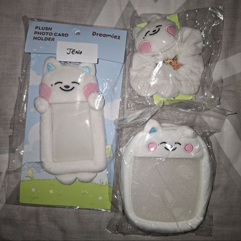 ready jjed plush pouch keyring scrunchie photocard holder