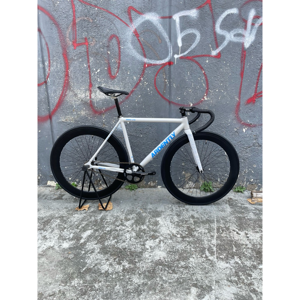 New original fullbike sepeda fixie Ardently Arena Lite alloy doltrap / torpedo